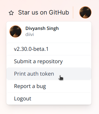 Print Auth Token